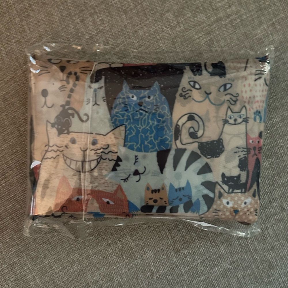 Cat Pattern Reusable Shopping Tote - Picture 9 of 9